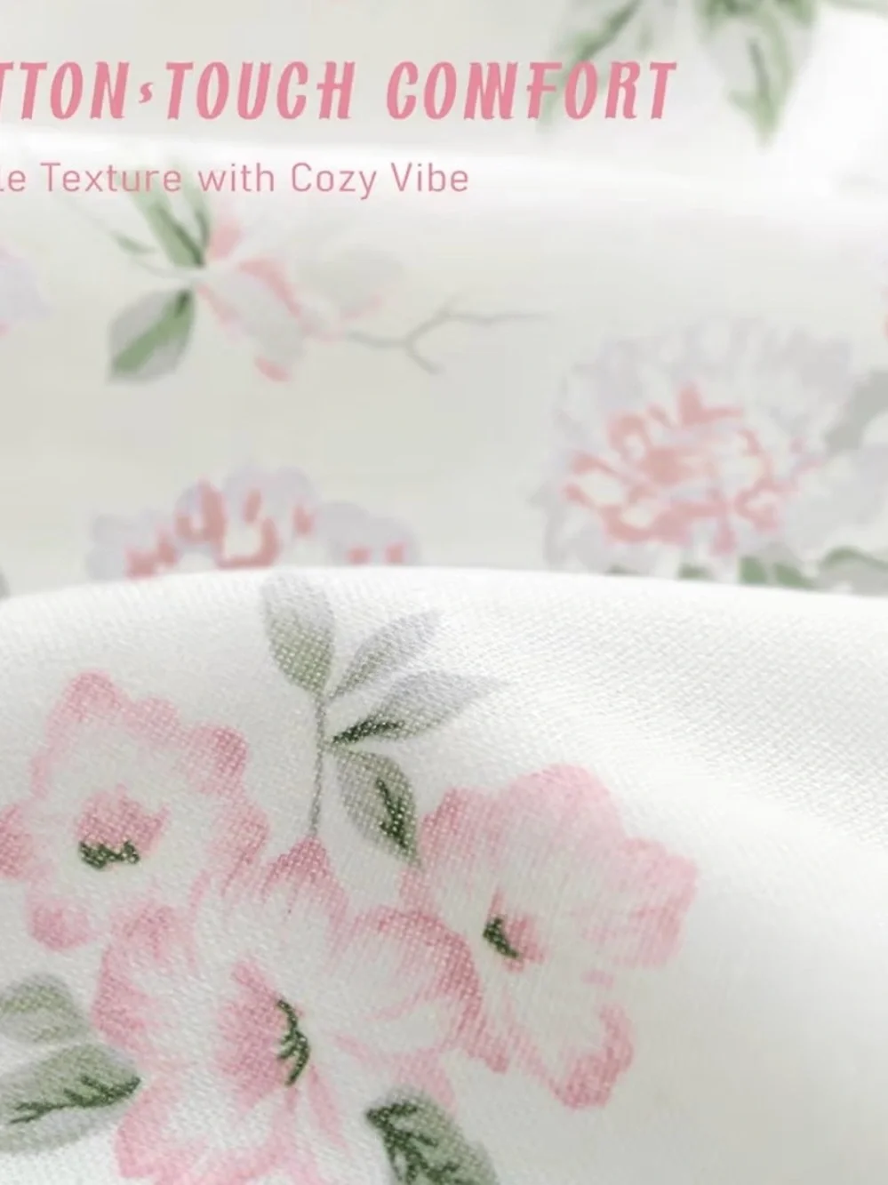 Floral Pink & Cream Shower Curtain - Classic Garden Print